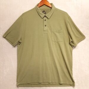 Brooklyn Industries Mens Cotton Blend Polo Shirt Sz.XL/Green/Rayon/Casual